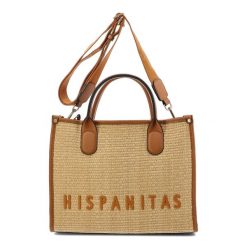 Brązowa Elegancka Damska Torebka W Stylu Boho. Brązowe shopper bag Hispanitas, bez wzorów, boho, na ramię, bez dodatków. Za 449.99 zł.