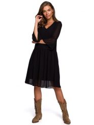 Stylove Sukienka w kolorze czarnym rozmiar: L. Czarne sukienki Stylove, l, bez wzorów, bez kołnierzyka, bez ramiączek, midi. Za 203.45 zł.