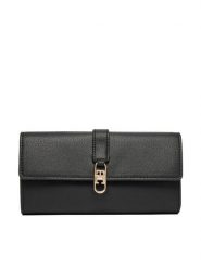 Tommy Hilfiger Portfel Th Libre Large Flap Wallet AW0AW18935 Czarny. Czarne portfele Tommy Hilfiger, bez wzorów, ze skóry. Za 289.99 zł.