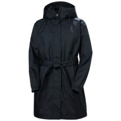Damska kurtka wodoodporna Helly Hansen Classic Ins Trench. Niebieskie kurtki Helly Hansen, xl, bez wzorów, z poliamidu, bez kaptura. Za 848.20 zł.