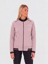 Salewa Kurtka polarowa "Pedroc PL 2" w kolorze jasnoróżowym rozmiar: 42. Różowe kurtki Salewa, bez wzorów, z materiału, bez kaptura. Za 359.95 zł.