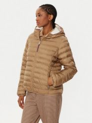 Tommy Hilfiger Kurtka puchowa WW0WW45317 Beżowy Regular Fit. Brązowe kurtki Tommy Hilfiger, xxl, bez wzorów, z puchu, bez kaptura. Za 1,099.00 zł.