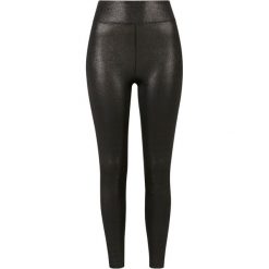 Legginsy Damskie Glamour Z Wysoką Talią. Czarne legginsy Urban Classics, bez wzorów, glamour. Za 120.99 zł.