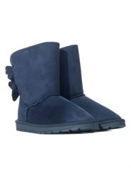 ISLAND BOOT Botki zimowe "Bowie" w kolorze niebieskim rozmiar: 40. Niebieskie botki Island Boot, bez wzorów, bez obcasa, bez zapięcia. Za 207.34 zł.