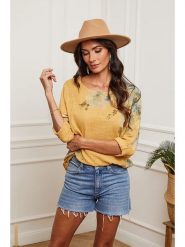 Fleur de Lin Bluzka "Johnson" w kolorze żółtym rozmiar: S. Żółte bluzki Fleur de Lin, s, bez wzorów, z bawełny, bez kołnierzyka, bez ramiączek. Za 69.91 zł.