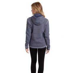 Bluza polarowa damska Trespass Rootless niebieska M. Niebieskie bluzy z kapturem Trespass, m, bez wzorów, z polaru, z kapturem, trekkingowe. Za 340.99 zł.