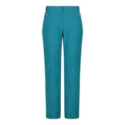 Spodnie narciarskie dla kobiet CMP Stretch. Zielone spodnie materiałowe CMP, bez wzorów, narciarskie. Za 509.99 zł.
