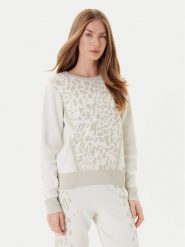 Liu Jo Sweter TF5172 MS49I Écru Regular Fit. Swetry Liu Jo, l, bez wzorów, z wiskozy, bez ramiączek. Za 589.99 zł.