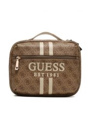 Guess Kosmetyczka Mildred (B) Travel TWB896 22600 Beżowy. Brązowe torebki klasyczne Guess, z aplikacjami, ze skóry, bez dodatków. Za 199.99 zł.