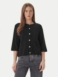 ONLY Kardigan Maisie 15364920 Czarny Regular Fit. Czarne swetry ONLY, m, bez wzorów, z wiskozy, bez ramiączek. Za 169.99 zł.