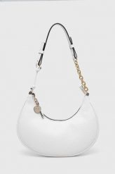 Red Valentino torebka skórzana kolor biały. Białe shopper bag Red Valentino, bez wzorów, na ramię, bez dodatków. Za 1,979.90 zł.