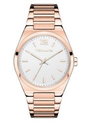 Tamaris Zegarek kwarcowy w kolorze różowozłoto-białym rozmiar: onesize. Białe, analogowe zegarki Tamaris, metalowe. Za 173.99 zł.