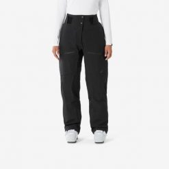 Spodnie narciarskie i snowboardowe damskie Quechua FR500. Czarne spodnie narciarskie WED'ZE, bez wzorów, z materiału, narciarskie. Za 579.99 zł.