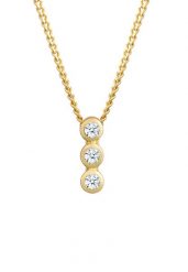Elli DIAMONDS Damskie Koło Geo Trio z brylantem (0.045 ct.) w żółtym złocie próby 585 Naszyjniki 1 ct. Żółte naszyjniki Elli DIAMONDS, z materiału, z brylantem, złote. Za 1,439.99 zł.