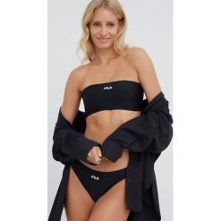 Fila dwuczęściowy strój kąpielowy kolor czarny miękka miseczka. Czarne bikini Fila, bez wzorów. Za 179.99 zł.