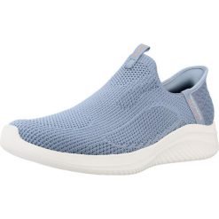 Buty SKECHERS 150450S Niebieski. Niebieskie buty trekkingowe Skechers, z tkaniny, bez zapięcia. Za 241.99 zł.