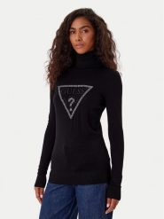 Guess Golf W5BR39 Z2NQ2 Czarny Regular Fit. Czarne swetry Guess, xs, z aplikacjami, z wiskozy, bez ramiączek. Za 199.99 zł.