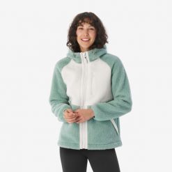 Polar turystyczny damski Quechua SH900 Warm. Białe bluzy z polaru QUECHUA, m, bez wzorów, z materiału, trekkingowe. Za 219.99 zł.