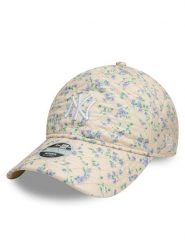 New Era Czapka z daszkiem New York Yankees Floral Quilt 9Twenty 60595367 Beżowy. Brązowe czapki z daszkiem New Era, bez wzorów, z materiału. Za 99.99 zł.