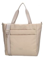 Beagles Shopper bag "Duomo" w kolorze beżowym - 43 x 33 x 15,5 cm rozmiar: onesize. Brązowe shopper bag Beagles, bez wzorów, z materiału, na ramię, bez dodatków. Za 95.99 zł.