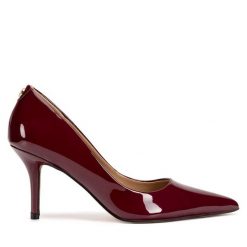 Szpilki Nine West. Czerwone szpilki Nine West, bez wzorów, bez obcasa, na szpilce, bez zapięcia. Za 219.99 zł.