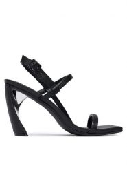 United Nude Sandały Zuma Strappy Hi 110100116 Czarny. Czarne sandały United Nude, bez wzorów, ze skóry, bez obcasa, na słupku, bez zapięcia. Za 1,159.00 zł.