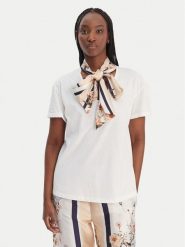 Liu Jo T-Shirt WA6189 J6308 Biały Regular Fit. Białe t-shirty Liu Jo, xl, bez wzorów, z bawełny, bez kołnierzyka, bez ramiączek. Za 389.99 zł.