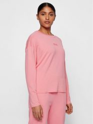 Boss Bluzka C_Elina_Active 50456738 Różowy Relaxed Fit. Czerwone bluzki Boss, l, bez wzorów, z wiskozy, bez kołnierzyka, bez ramiączek. Za 549.99 zł.
