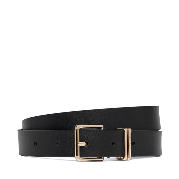 Pasek Tommy Hilfiger. Czarne paski Tommy Hilfiger, bez wzorów. Za 229.99 zł.