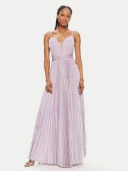 Fracomina Sukienka wieczorowa FQ24SD3025W668F9 Fioletowy Slim Fit. Fioletowe sukienki Fracomina, s, bez wzorów, z syntetyku, wizytowe, bez kołnierzyka, bez ramiączek. Za 759.99 zł.