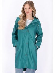 Schmuddelwedda Płaszcz przeciwdeszczowy w kolorze turkusowym rozmiar: M. Niebieskie kurtki przeciwdeszczowe Schmuddelwedda, m, bez wzorów, bez kaptura, outdoorowe. Za 208.99 zł.