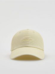 Czapka z daszkiem - jasnożółty. Żółte czapki z daszkiem Reserved, bez wzorów. Za 59.99 zł.