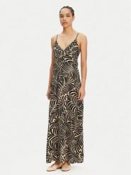 ONLY Sukienka letnia Nova 15317840 Czarny Regular Fit. Czarne sukienki ONLY, xs, bez wzorów, z wiskozy, bez kołnierzyka, bez ramiączek. Za 149.99 zł.