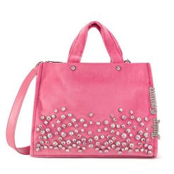 Torebka Juicy Couture. Czerwone torebki klasyczne Juicy Couture, z aplikacjami, klasyczne, bez dodatków. Za 419.99 zł.