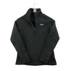 Second life - Damski sweter polarowy polar dzianinowy - Jak nowy. Czarne swetry Patagonia, s, bez wzorów, z dresówki, eleganckie, bez ramiączek. Za 234.96 zł.