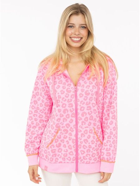 Zwillingsherz Bluza "Soft Leo" w kolorze różowym rozmiar: L/XL. Różowe bluzy Zwillingsherz, l, bez wzorów, bez ramiączek, z kapturem. Za 183.59 zł.