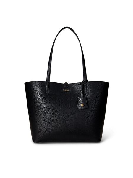 LAUREN RALPH LAUREN Torebka 431795329073 Czarny. Czarne shopper bag Lauren Ralph Lauren, bez wzorów, ze skóry, bez dodatków. Za 969.99 zł.