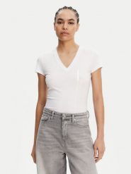 Armani Exchange T-Shirt XW000529 AF10356 U0002 Biały Slim Fit. Białe t-shirty Armani Exchange, xs, bez wzorów, z bawełny, bez kołnierzyka, bez ramiączek. Za 159.99 zł.