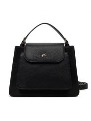 Aigner Torebka Delia S 133020 Czarny. Czarne torebki klasyczne Aigner, bez wzorów, ze skóry, bez dodatków. Za 1,969.00 zł.