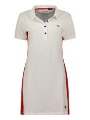 Canadian Peak Sukienka polo "Kolivieak" w kolorze białym rozmiar: XXL. Białe sukienki Canadian Peak, xxl, bez wzorów, z bawełny, bez kołnierzyka, bez ramiączek, midi. Za 86.78 zł.
