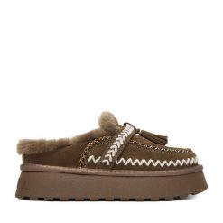 Śniegowce Badura. Brązowe śniegowce Badura, bez wzorów, bez zapięcia. Za 179.99 zł.