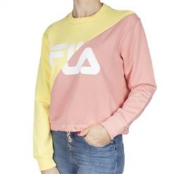 Bluza sportowa damska Fila 687491A473. Żółte bluzy bez kaptura Fila, xs, bez wzorów, bez kaptura. Za 129.00 zł.
