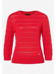 More & More Sweter w kolorze czerwonym rozmiar: 36. Czerwone swetry More & More, bez wzorów, z bawełny, bez ramiączek. Za 167.67 zł.