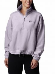 Columbia Bluza polarowa "Brushy Bay" w kolorze fioletowym rozmiar: S. Różowe bluzy bez kaptura Columbia, s, bez wzorów, z polaru, bez kaptura. Za 159.95 zł.
