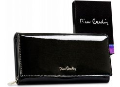 Portfel czarny Pierre Cardin [DH] 05 LINE 106. Czarne portfele bez wzorów, ze skóry. Za 65.00 zł.