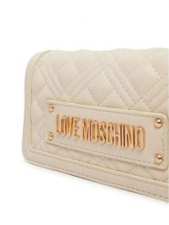 LOVE MOSCHINO Torebka JC5681PP1OLA0110 Écru. Kopertówki Love Moschino, bez wzorów, ze skóry, wizytowe, bez dodatków. Za 639.99 zł.