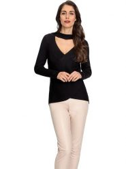 Heine Sweter w kolorze czarnym rozmiar: 42. Czarne swetry Heine, bez wzorów, bez ramiączek. Za 43.99 zł.