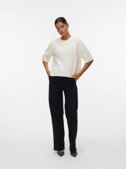 Vero Moda Sweter w kolorze kremowym rozmiar: XL. Brązowe swetry Vero Moda, xl, bez wzorów, z wełny, bez ramiączek. Za 109.95 zł.
