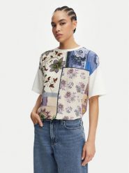 Weekend Max Mara T-Shirt Pampas 2615941062 Kolorowy Relaxed Fit. T-shirty Weekend Max Mara, xs, bez wzorów, z jedwabiu, bez kołnierzyka, bez ramiączek. Za 579.99 zł.