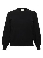 Kaffe Sweter w kolorze czarnym rozmiar: XL. Czarne swetry Kaffe, xl, bez wzorów, bez ramiączek. Za 145.94 zł.